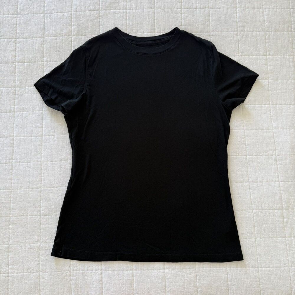 A New Day Women’s Short Sleeve Perfect T-Shirt Black Size XS